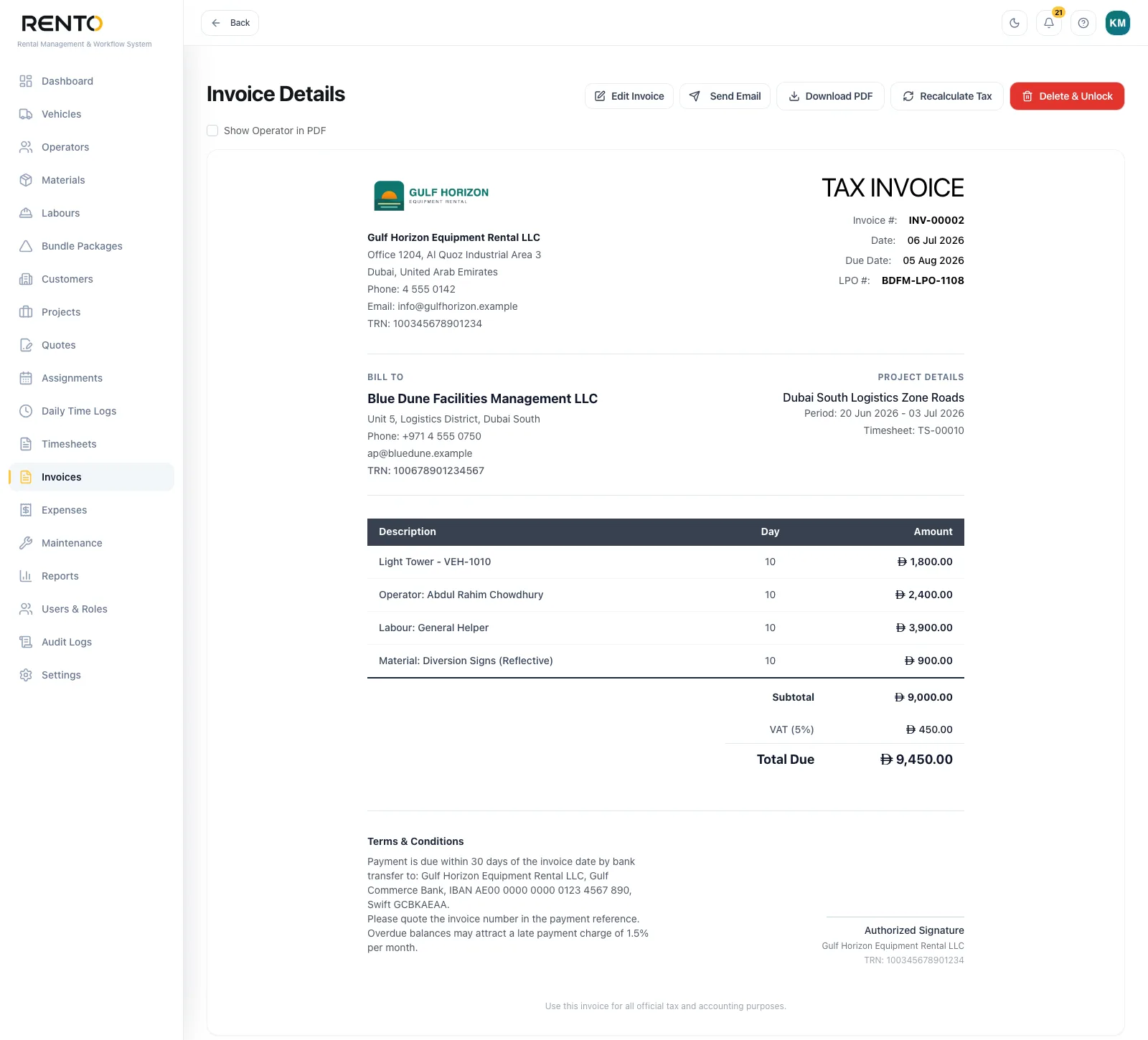 Invoices